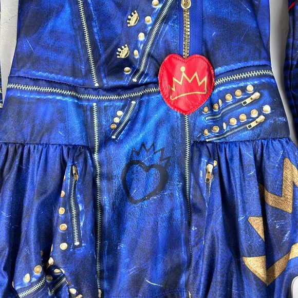 Disneys Descendants 2 - Evie Costume Top Size Girls Small - Picture 4 of 11